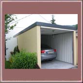 Caseta prefabridcada garage chapa lisa 2.61 x 5,26